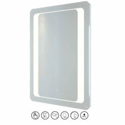 RAK Tanzanite LED Portrait Mirror With Switch And Demister Pad 800mm H X 600mm W Illuminated 10 RAK Tanzanite LED Portrait Mirror With Switch And Demister Pad 800mm H X 600mm W Illuminated -HEATANDPLUMB Sales rak ceramics tanzanite bathroom mirror raktan5001 1 1
