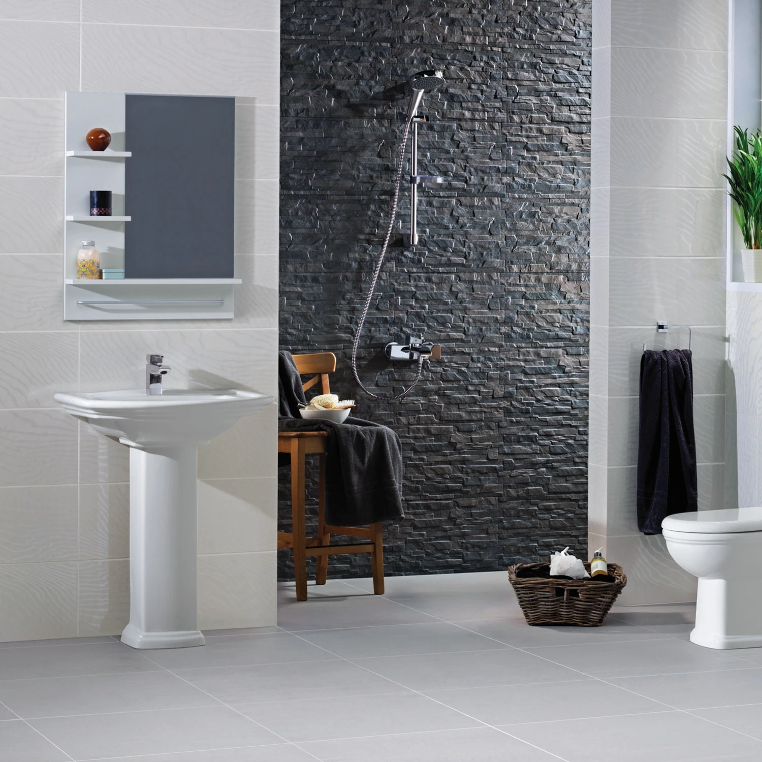 RAK Washington Basin And Full Pedestal 560mm Wide - 1 Tap Hole 5 RAK Washington Basin And Full Pedestal 560mm Wide - 1 Tap Hole - Image 3