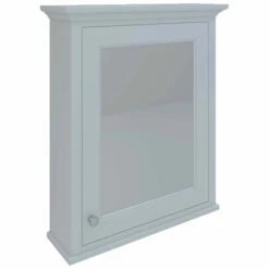 RAK Washington Mirrored Bathroom Cabinet 650mm W X 750mm H - White