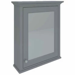 RAK Washington Mirrored Bathroom Cabinet 650mm W X 750mm H - Grey