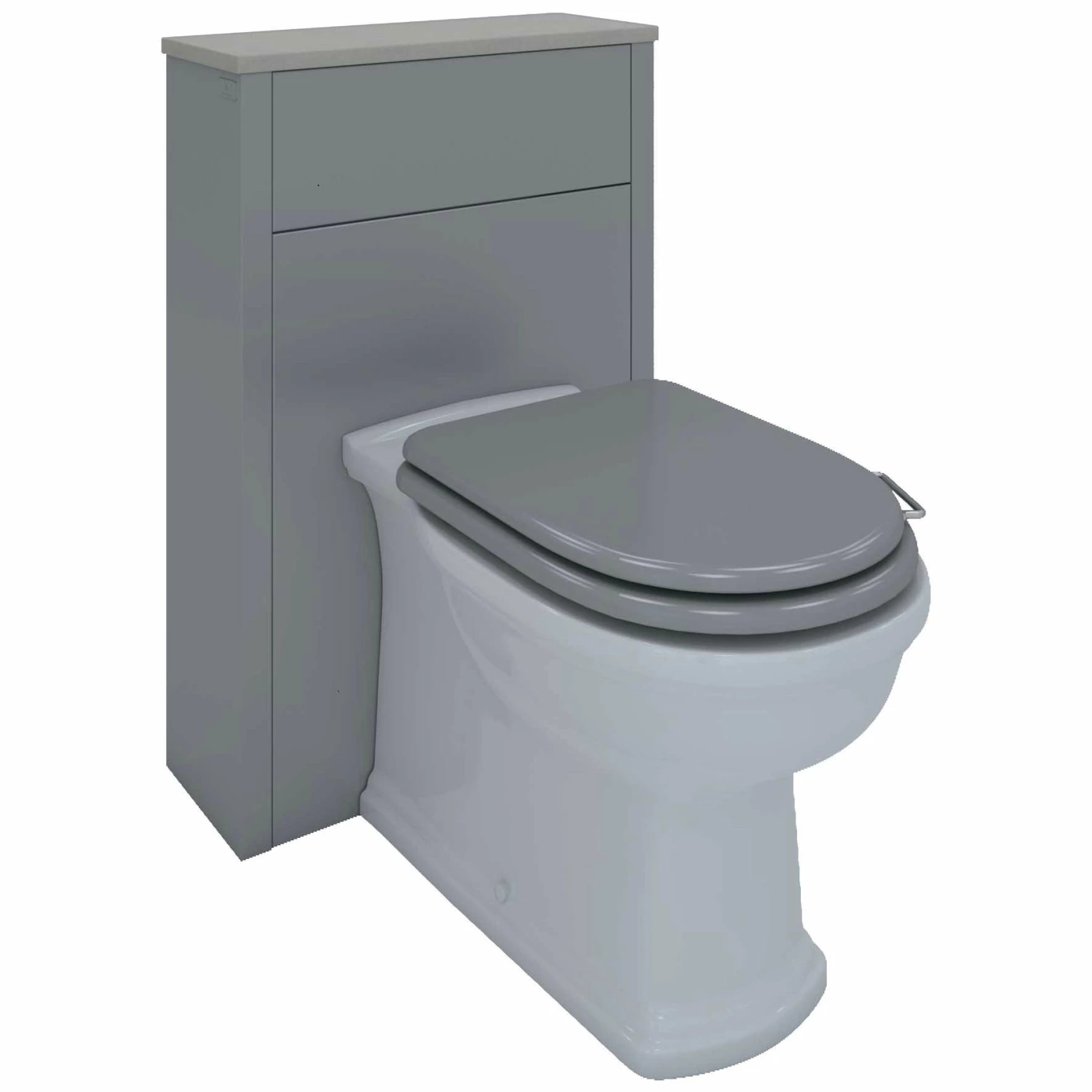 RAK Washington Back To Wall WC Unit 550mm Wide - Grey 4 RAK Washington Back To Wall WC Unit 550mm Wide - Grey - Image 2