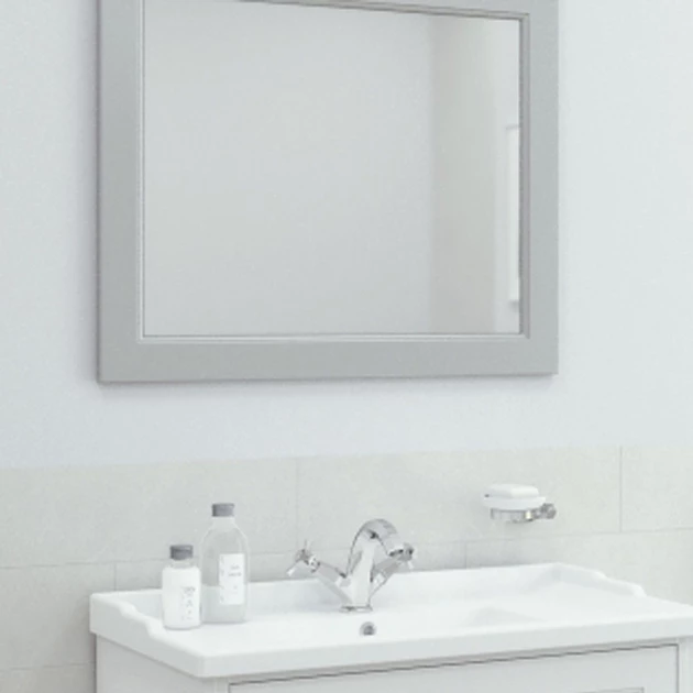RAK Washington Framed Bathroom Mirror - 650mm H X 585mm W - White 4 RAK Washington Framed Bathroom Mirror - 650mm H X 585mm W - White - Image 2