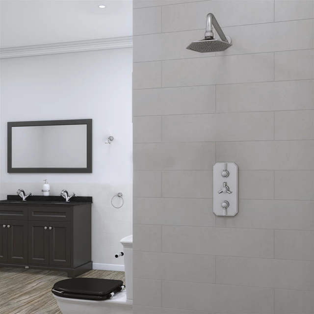 RAK Washington Framed Bathroom Mirror - 650mm H X 1185mm W - Black 4 RAK Washington Framed Bathroom Mirror - 650mm H X 1185mm W - Black - Image 2