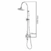 RAK Washington Exposed Thermostatic Shower Column With Fixed Head And Shower Kit - Chrome -HEATANDPLUMB Sales rak ceramics washington complete mixer shower rakwtn6001
