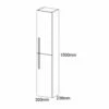 Royo Onix Tall Wall Unit 1500mm High - Gloss Grey -HEATANDPLUMB Sales royo onix bathroom furniture ro22590