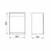 Royo Vitale Back To Wall Toilet WC Unit 600mm Wide - Light Oak 1 Royo Vitale Back To Wall Toilet WC Unit 600mm Wide - Light Oak -HEATANDPLUMB Sales royo vitale bathroom furniture ro125232