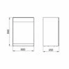 Royo Vitale Back To Wall Toilet WC Unit 600mm Wide - Gloss White 2 Royo Vitale Back To Wall Toilet WC Unit 600mm Wide - Gloss White -HEATANDPLUMB Sales royo vitale bathroom furniture ro125232 2