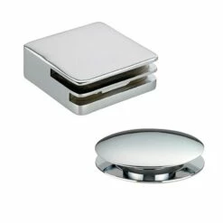 Sagittarius Minimal Cube Centrafill Bath Filler With Spring Loaded Pop Up Waste - 600mm