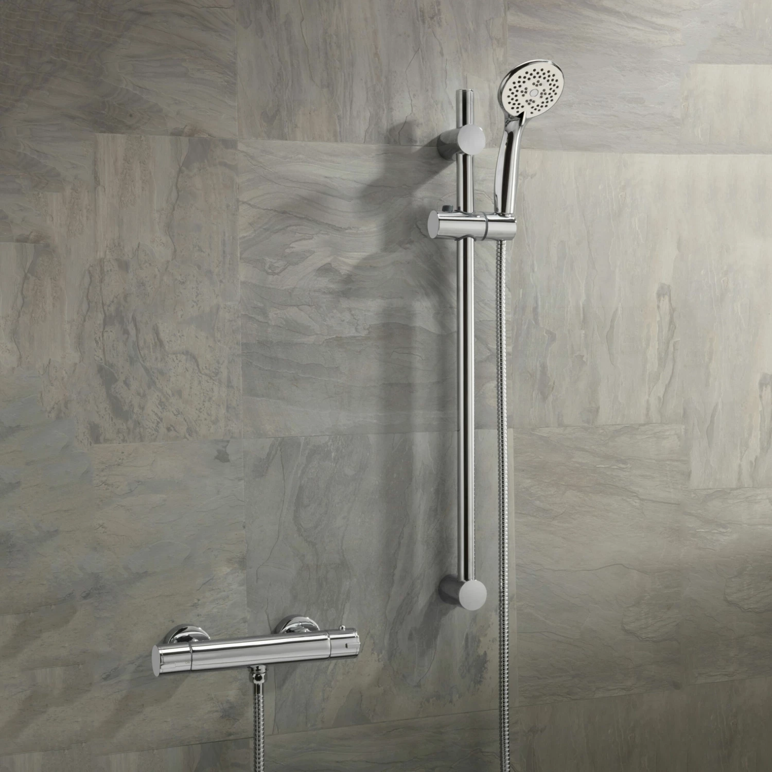 Sagittarius Sirio Bar Mixer Shower With Shower Kit - Chrome 4 Sagittarius Sirio Bar Mixer Shower With Shower Kit - Chrome - Image 2