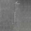 Sagittarius Verona Thermostatic Bar Mixer Shower With Shower Kit + Fixed Head - Chrome 2 Sagittarius Verona Thermostatic Bar Mixer Shower With Shower Kit + Fixed Head - Chrome -HEATANDPLUMB Sales sagittarius verona complete mixer shower ss 614 c