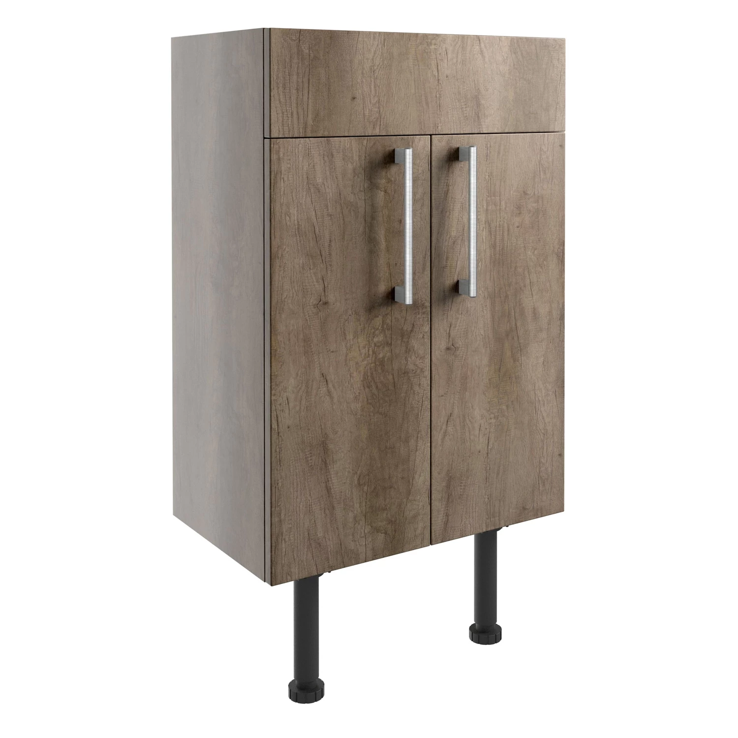 Signature Oslo Floor Standing 2-Door Vanity Unit 500mm Wide - Nebraska Oak 3 Signature Oslo Floor Standing 2-Door Vanity Unit 500mm Wide - Nebraska Oak