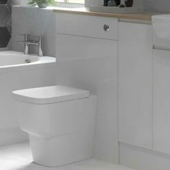 Signature Bergen Back To Wall WC Toilet Unit 500mm Wide - Pearl Grey Gloss -HEATANDPLUMB Sales signature aalborg bathroom furniture sgbbwtu500 1 1