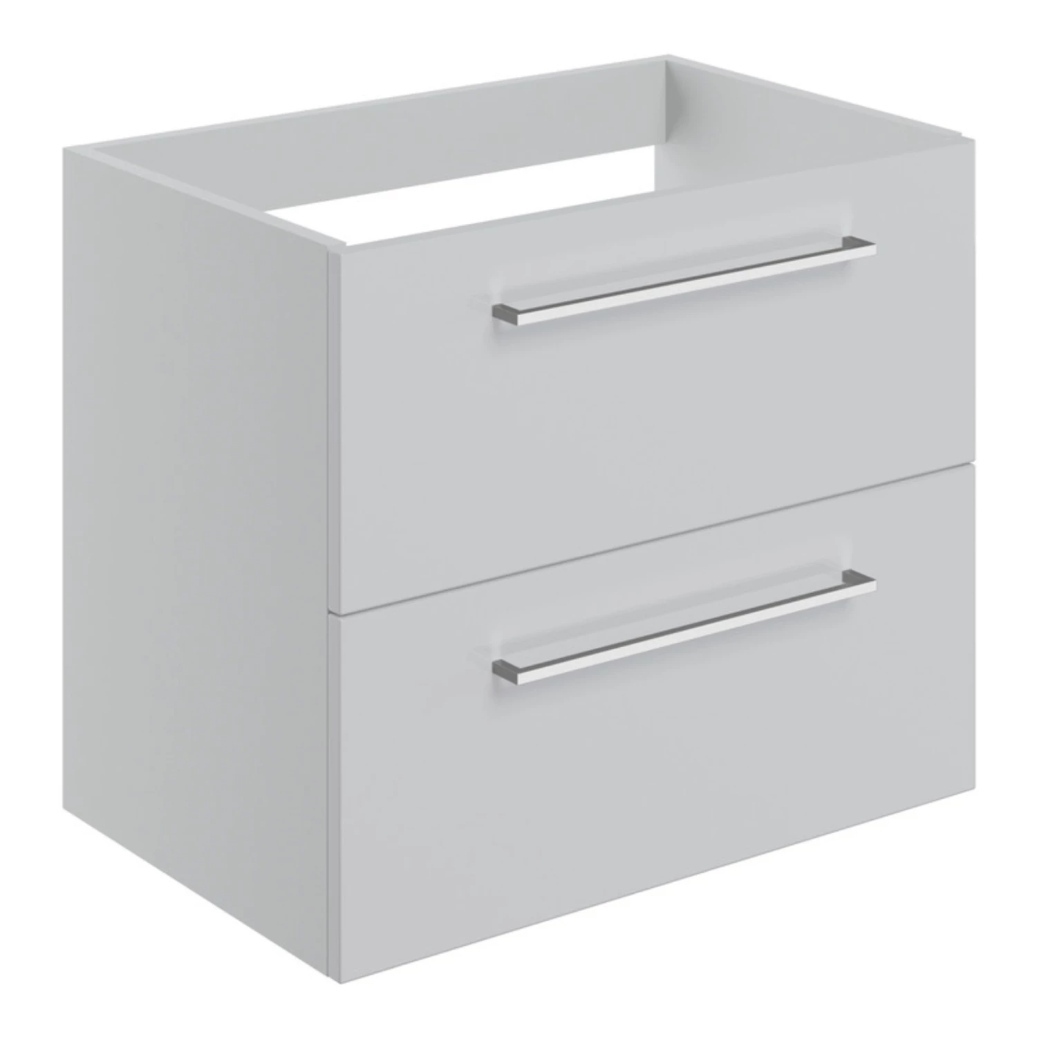 Signature Aalborg Wall Hung 2-Drawer Vanity Unit 590mm Wide - Grey Gloss 4 Signature Aalborg Wall Hung 2-Drawer Vanity Unit 590mm Wide - Grey Gloss - Image 2