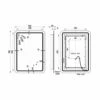 Signature Alexander Front-Lit LED Bathroom Mirror With Demister Pad 700mm H X 500mm W -HEATANDPLUMB Sales signature alexander bathroom mirror dims0078 1