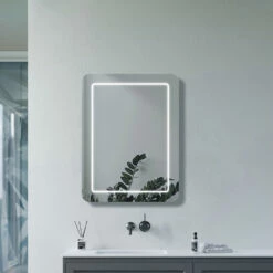 Signature Alexander Front-Lit LED Bathroom Mirror With Demister Pad 800mm H X 600mm W -HEATANDPLUMB Sales signature alexander bathroom mirror sign106293
