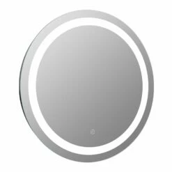 Signature Amelia Round Front-Lit LED Bathroom Mirror With Demister Pad 800mm Diameter -HEATANDPLUMB Sales signature amelia bathroom mirror dimr0020 2