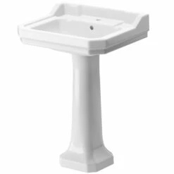 Signature Aphrodite Basin And Full Pedestal 600mm Wide - 1 Tap Hole