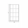 Signature Single Straight Square Black Framed Bath Screen 1500mm H X 800mm W - 6mm Glass 2 Signature Single Straight Square Black Framed Bath Screen 1500mm H X 800mm W - 6mm Glass -HEATANDPLUMB Sales signature bath screen dibs0114
