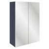 Signature Bergen 2-Door Mirrored Bathroom Cabinet 500mm Wide - Matt Indigo Blue 1 Signature Bergen 2-Door Mirrored Bathroom Cabinet 500mm Wide - Matt Indigo Blue -HEATANDPLUMB Sales signature bergen 2 door bathroom cabinet sign105433