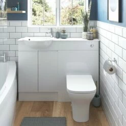 Signature Bergen Slim Back To Wall WC Toilet Unit 500mm Wide - White Gloss 7 Signature Bergen Slim Back To Wall WC Toilet Unit 500mm Wide - White Gloss -HEATANDPLUMB Sales signature bergen back to wall wc unit sign2778 1 1
