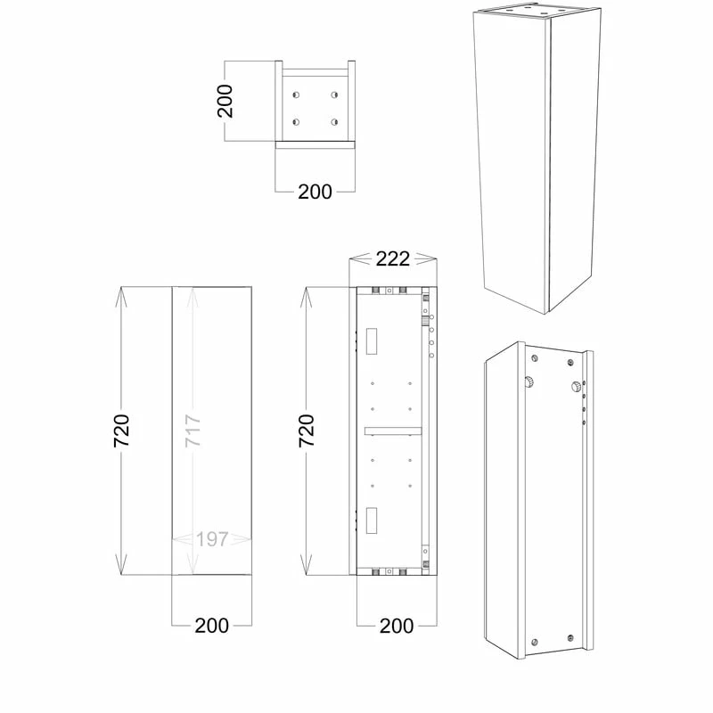 Signature Bergen Wall Hung 1-Door Storage Unit 200mm Wide - Pearl Grey Gloss 3 Signature Bergen Wall Hung 1-Door Storage Unit 200mm Wide - Pearl Grey Gloss