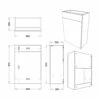 Signature Bergen Back To Wall WC Toilet Unit 600mm Wide - Pearl Grey Gloss 1 Signature Bergen Back To Wall WC Toilet Unit 600mm Wide - Pearl Grey Gloss -HEATANDPLUMB Sales signature bergen bathroom furniture sign105437