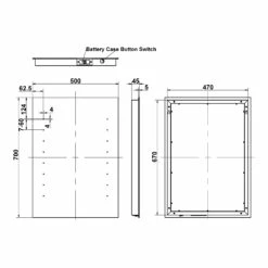 Signature Chloe Battery Operated LED Bathroom Mirror 700mm H X 500mm W