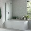 Signature Coast P-Shaped Shower Bath With Front Panel And Screen 1700mm X 700mm/850mm - Left Handed 1 Signature Coast P-Shaped Shower Bath With Front Panel And Screen 1700mm X 700mm/850mm - Left Handed -HEATANDPLUMB Sales signature coast p shape shower bath sign105608 2