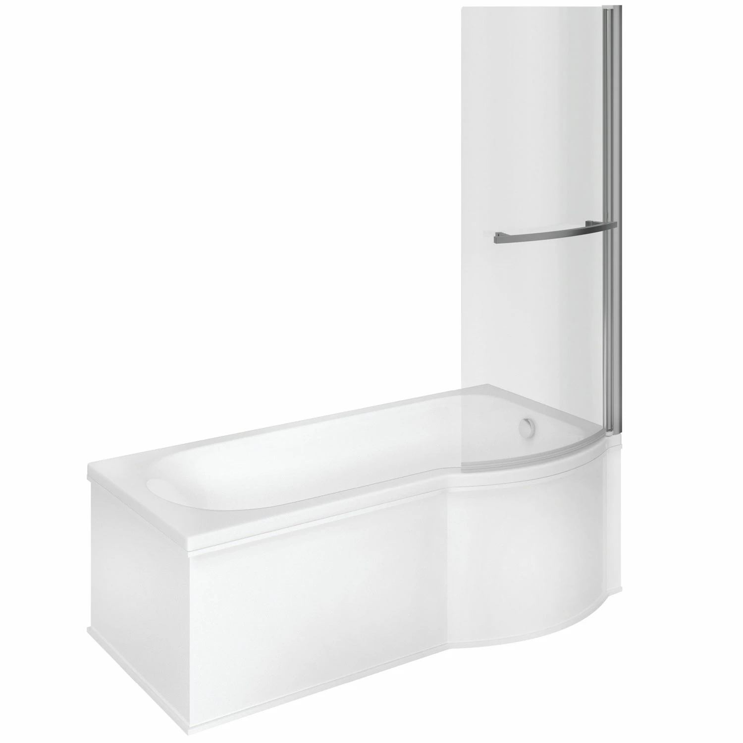 Signature Coast Supercast P-Shaped Shower Bath With Front Panel And Screen 1700mm X 700mm/850mm - Right Handed 6 Signature Coast Supercast P-Shaped Shower Bath With Front Panel And Screen 1700mm X 700mm/850mm - Right Handed - Image 4