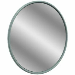 Signature Copenhagen Round Bathroom Mirror 550mm Diameter - Sea Green Ash