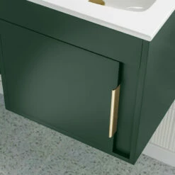Signature Helsinki Wall Hung 1-Door Vanity Unit With Basin 510mm Wide - Matt Conifer Green 10 Signature Helsinki Wall Hung 1-Door Vanity Unit With Basin 510mm Wide - Matt Conifer Green -HEATANDPLUMB Sales signature elements vanity unit diftp2228 3