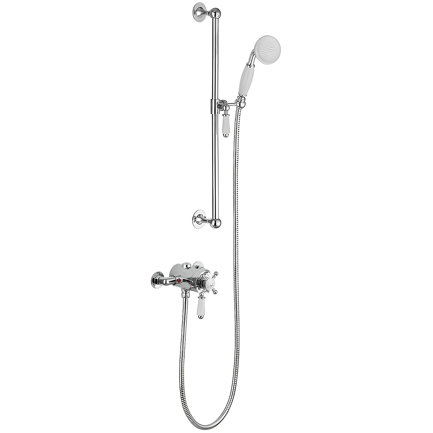 Signature Eternal Traditional Concentric Single Outlet Exposed Shower Valve With Shower Kit - Chrome 4 Signature Eternal Traditional Concentric Single Outlet Exposed Shower Valve With Shower Kit - Chrome - Image 2