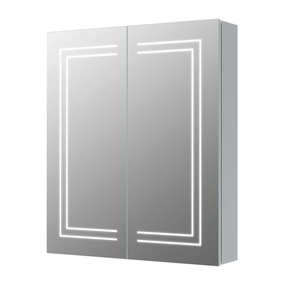 Signature Finley 2-Door LED Mirrored Bathroom Cabinet With Demister Pad 700mm H X 600mm W 6 Signature Finley 2-Door LED Mirrored Bathroom Cabinet With Demister Pad 700mm H X 600mm W - Image 4