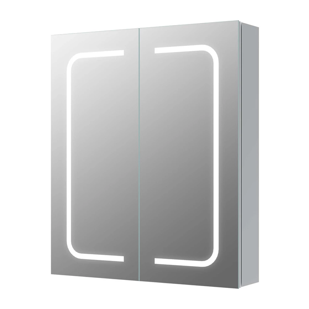 Signature Florence 2-Door LED Mirrored Bathroom Cabinet With Demister Pad 700mm H X 600mm W 6 Signature Florence 2-Door LED Mirrored Bathroom Cabinet With Demister Pad 700mm H X 600mm W - Image 4