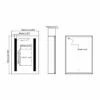 Signature Freya 2-Door LED Mirrored Bathroom Cabinet With Demister Pad 700mm H X 500mm W 2 Signature Freya 2-Door LED Mirrored Bathroom Cabinet With Demister Pad 700mm H X 500mm W -HEATANDPLUMB Sales signature freya bathroom cabinet sign106297