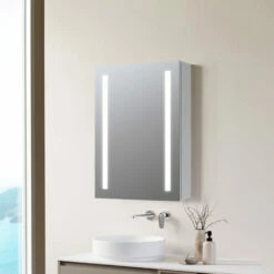 Signature Freya 2-Door LED Mirrored Bathroom Cabinet With Demister Pad 700mm H X 500mm W 7 Signature Freya 2-Door LED Mirrored Bathroom Cabinet With Demister Pad 700mm H X 500mm W -HEATANDPLUMB Sales signature freya bathroom cabinet sign106297 3