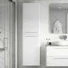 Signature Kalmar Wall Hung 2-Door Tall Unit 454mm Wide - White Gloss 2 Signature Kalmar Wall Hung 2-Door Tall Unit 454mm Wide - White Gloss -HEATANDPLUMB Sales signature gatsby bathroom furniture sggwhtu454 6