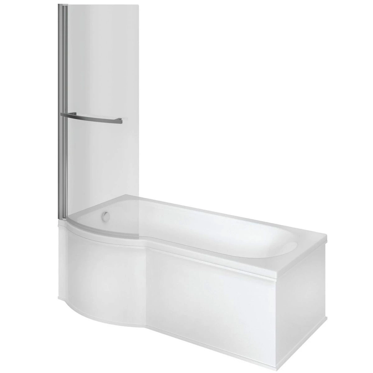 Signature Coast P-Shaped Shower Bath With Front Panel And Screen 1700mm X 700mm/850mm - Left Handed 6 Signature Coast P-Shaped Shower Bath With Front Panel And Screen 1700mm X 700mm/850mm - Left Handed - Image 4