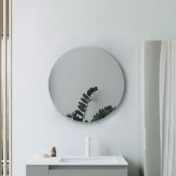 Signature Hugo Round Bathroom Mirror 600mm Diameter -HEATANDPLUMB Sales signature hugo bathroom mirror dimr0016 2