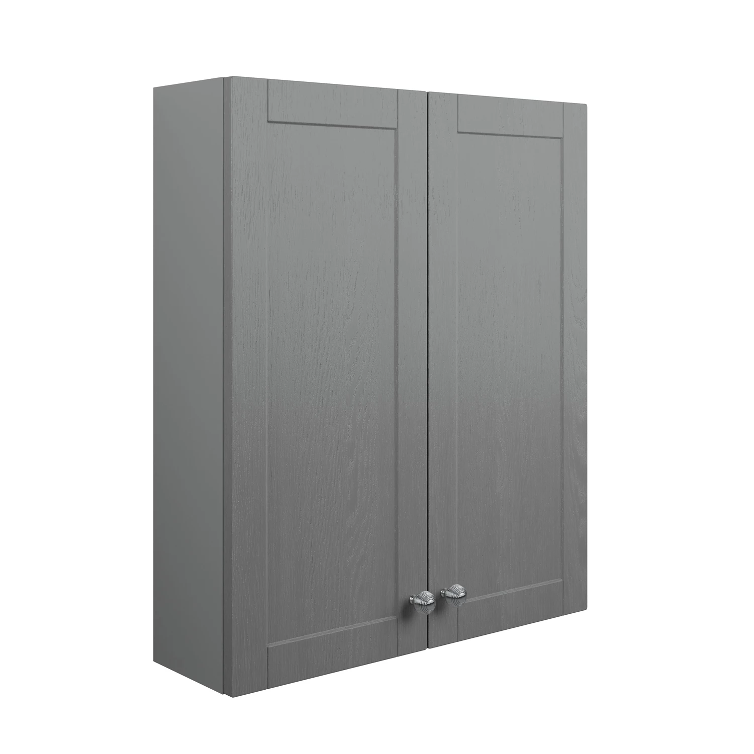 Signature Malmo Wall Hung 2-Door Storage Unit 600mm Wide - Grey Ash 4 Signature Malmo Wall Hung 2-Door Storage Unit 600mm Wide - Grey Ash - Image 2