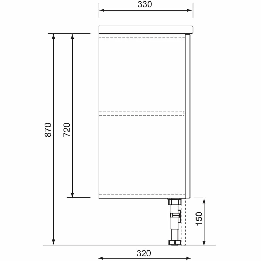 Signature Malmo Back To Wall WC Toilet Unit 500mm Wide - Indigo Ash 3 Signature Malmo Back To Wall WC Toilet Unit 500mm Wide - Indigo Ash
