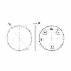 Signature Olivia Round Bathroom Mirror 600mm Diameter - Brushed Brass -HEATANDPLUMB Sales signature olivia bathroom mirror dimr0040