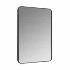 Signature Olivia Rectangular Bathroom Mirror 800mm H X 600mm W - Matt Black -HEATANDPLUMB Sales signature olivia bathroom mirror dims0102 1