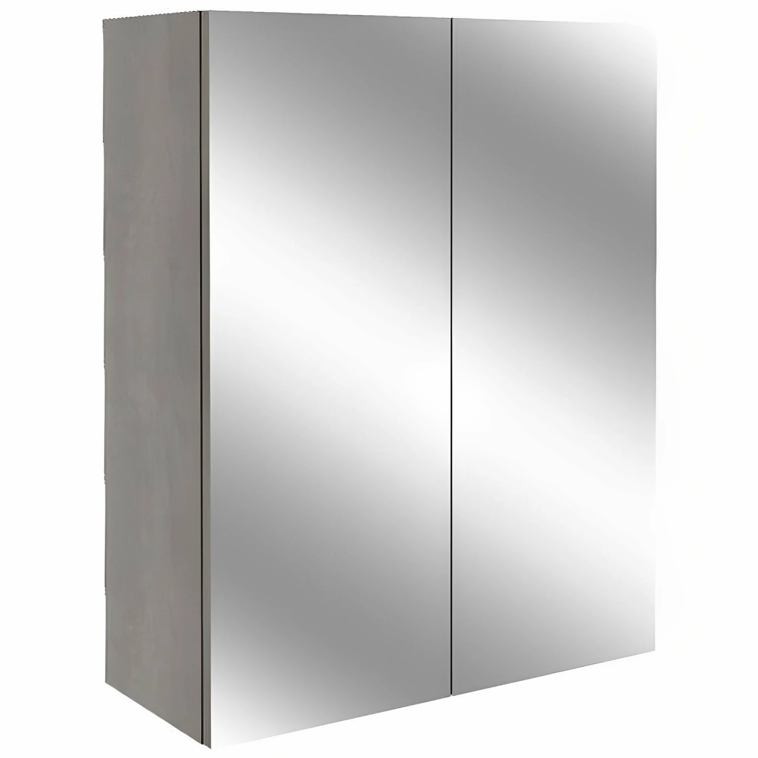 Signature Oslo 2-Door Mirrored Bathroom Cabinet 500mm Wide - Nebraska Oak 3 Signature Oslo 2-Door Mirrored Bathroom Cabinet 500mm Wide - Nebraska Oak
