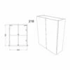 Signature Oslo 2-Door Mirrored Bathroom Cabinet 600mm Wide - Nebraska Oak 1 Signature Oslo 2-Door Mirrored Bathroom Cabinet 600mm Wide - Nebraska Oak -HEATANDPLUMB Sales signature oslo bathroom cabinet sign2664 1