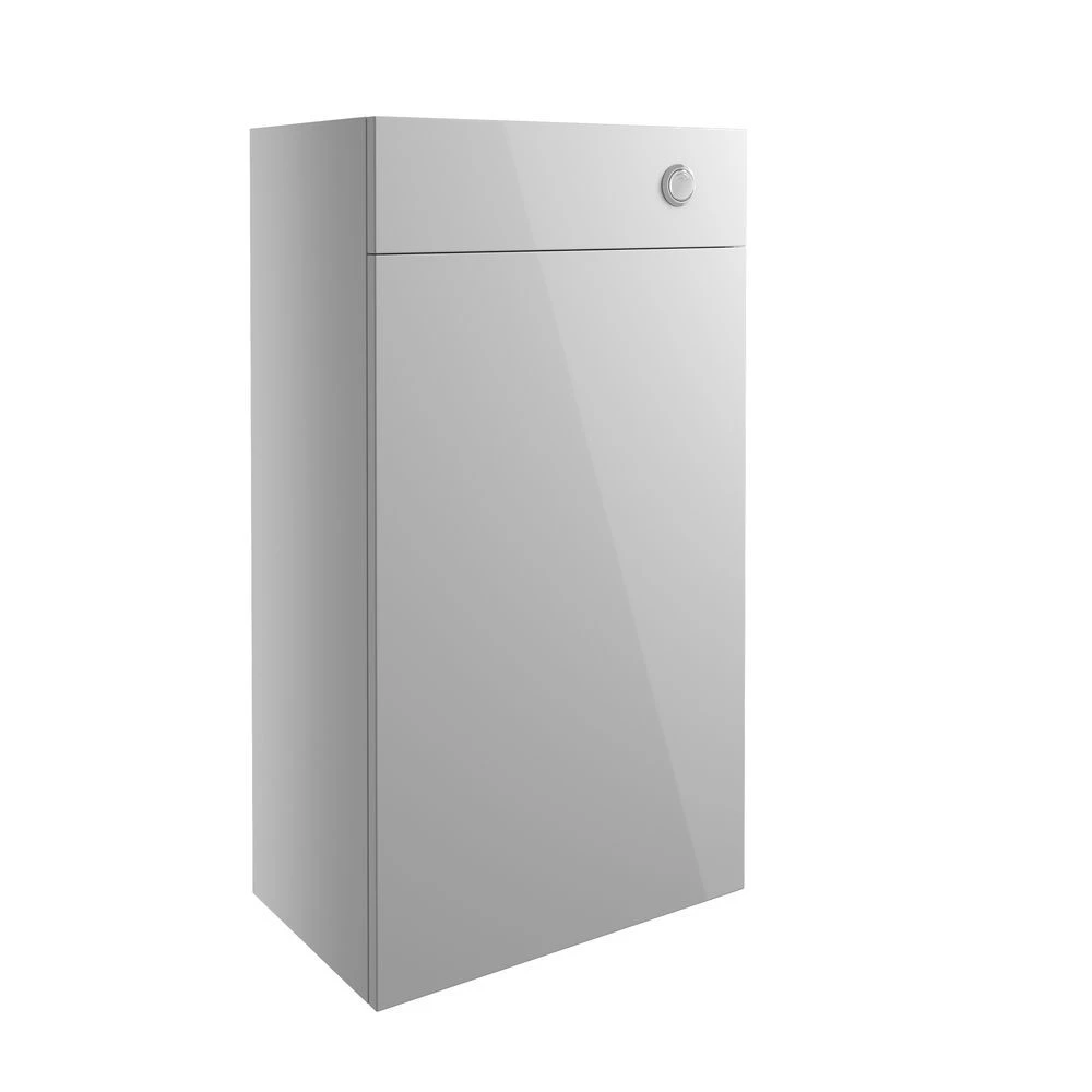 Signature Oslo Slim Back To Wall WC Toilet Unit 500mm Wide - Light Grey Gloss 3 Signature Oslo Slim Back To Wall WC Toilet Unit 500mm Wide - Light Grey Gloss