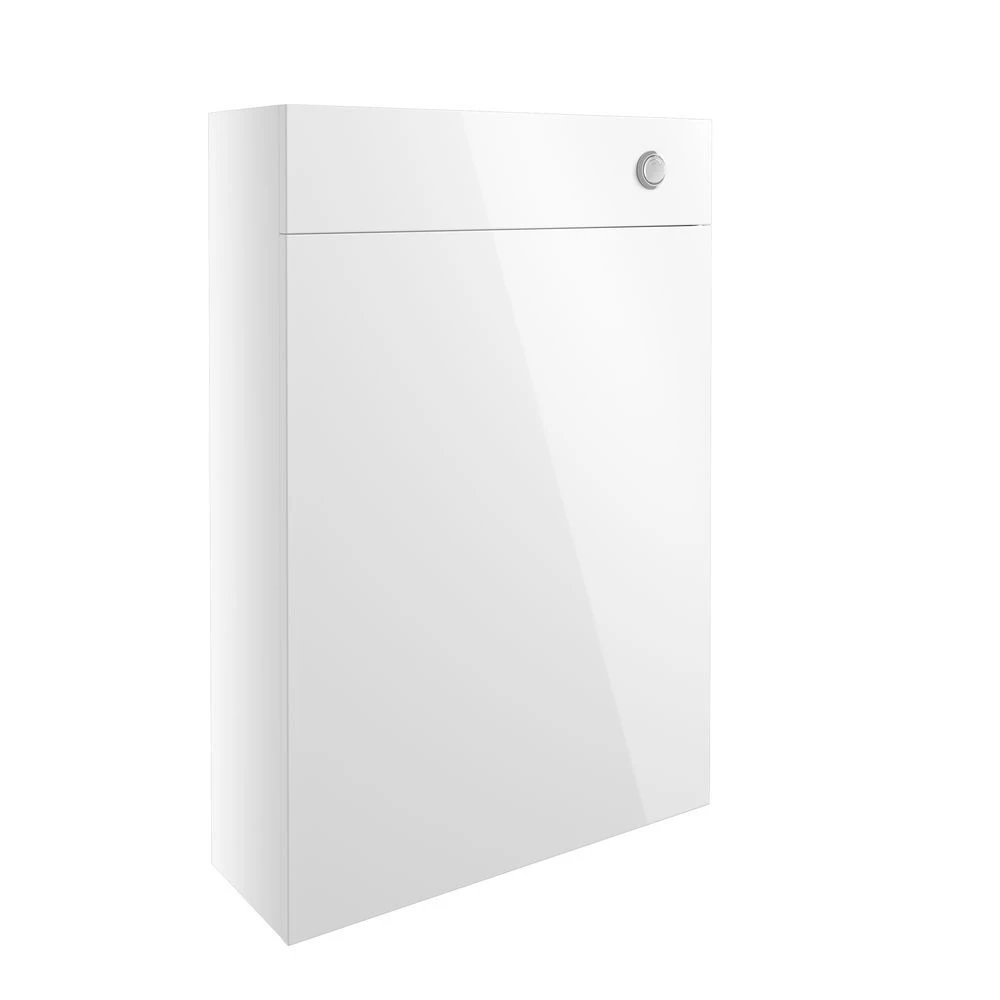 Signature Oslo Slim Back To Wall WC Toilet Unit 600mm Wide - White Gloss 4 Signature Oslo Slim Back To Wall WC Toilet Unit 600mm Wide - White Gloss - Image 2