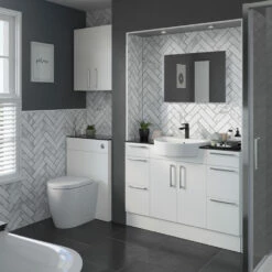 Signature Oslo Slim Back To Wall WC Toilet Unit 600mm Wide - White Gloss 11 Signature Oslo Slim Back To Wall WC Toilet Unit 600mm Wide - White Gloss -HEATANDPLUMB Sales signature oslo bathroom furniture dift1308 3