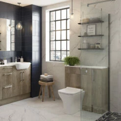 Signature Oslo Back To Wall WC Toilet Unit 600mm Wide - Nebraska Oak 9 Signature Oslo Back To Wall WC Toilet Unit 600mm Wide - Nebraska Oak -HEATANDPLUMB Sales signature oslo bathroom furniture dift1310 2