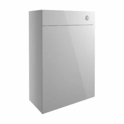 Signature Oslo Back To Wall WC Toilet Unit 600mm Wide - Light Grey Gloss -HEATANDPLUMB Sales signature oslo bathroom furniture dift1342 1